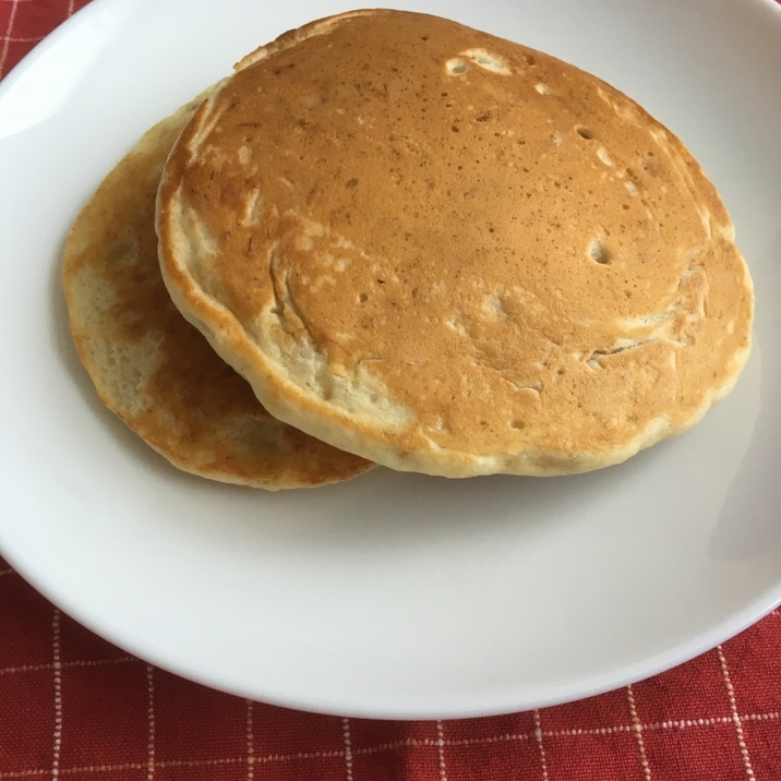 卵なしでできるバナナホットケーキ